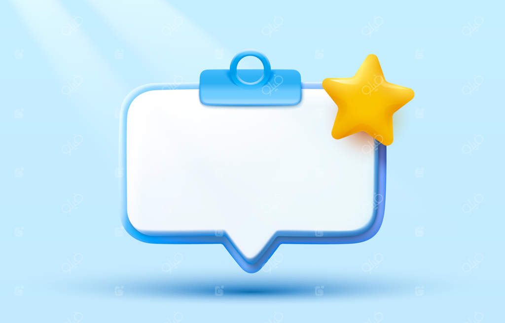 دفترچه یادداشت با لیست ستاره‌ها وکتور