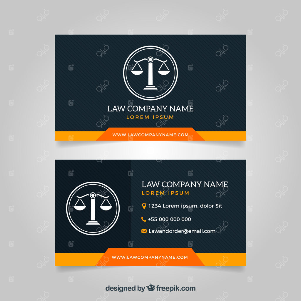 قالب کارت ویزیت وکیل