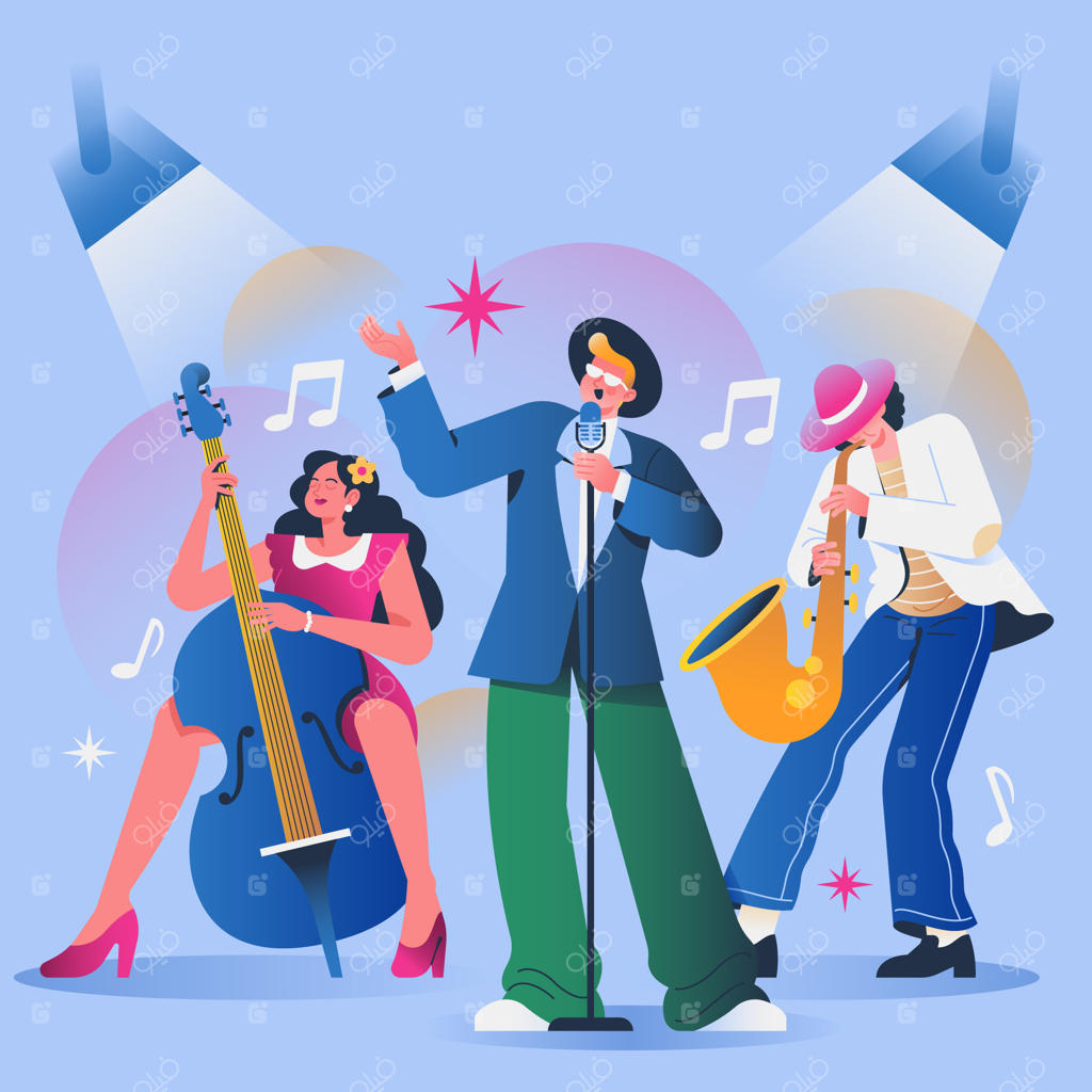 تصویری از اجرای گروه موسیقی جاز