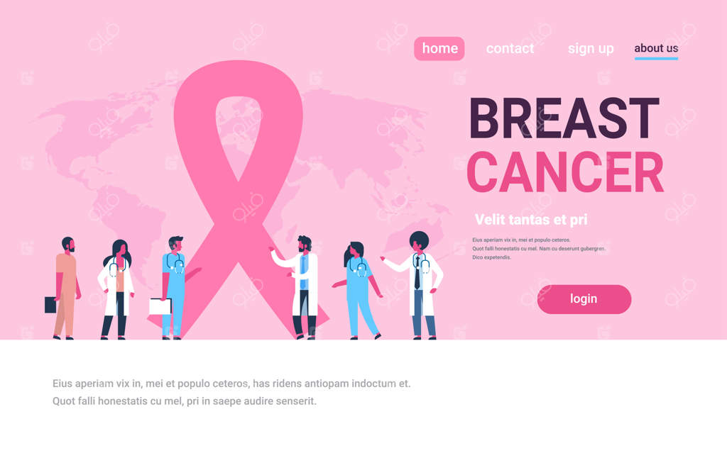 بنر ارتباطی تیم پزشکی چندملیتی به مناسبت روز آگاهی سرطان سینه