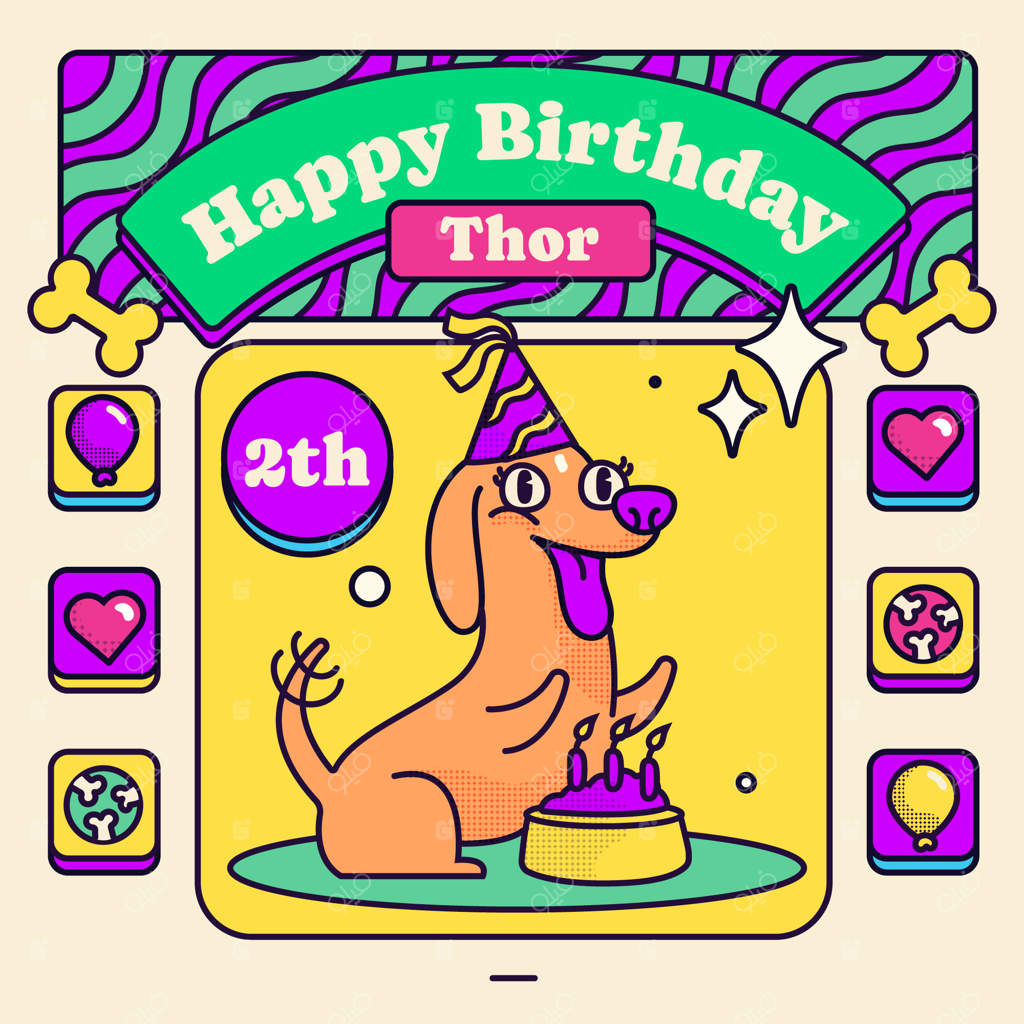 تصویرسازی تولد با دست کشیده شده