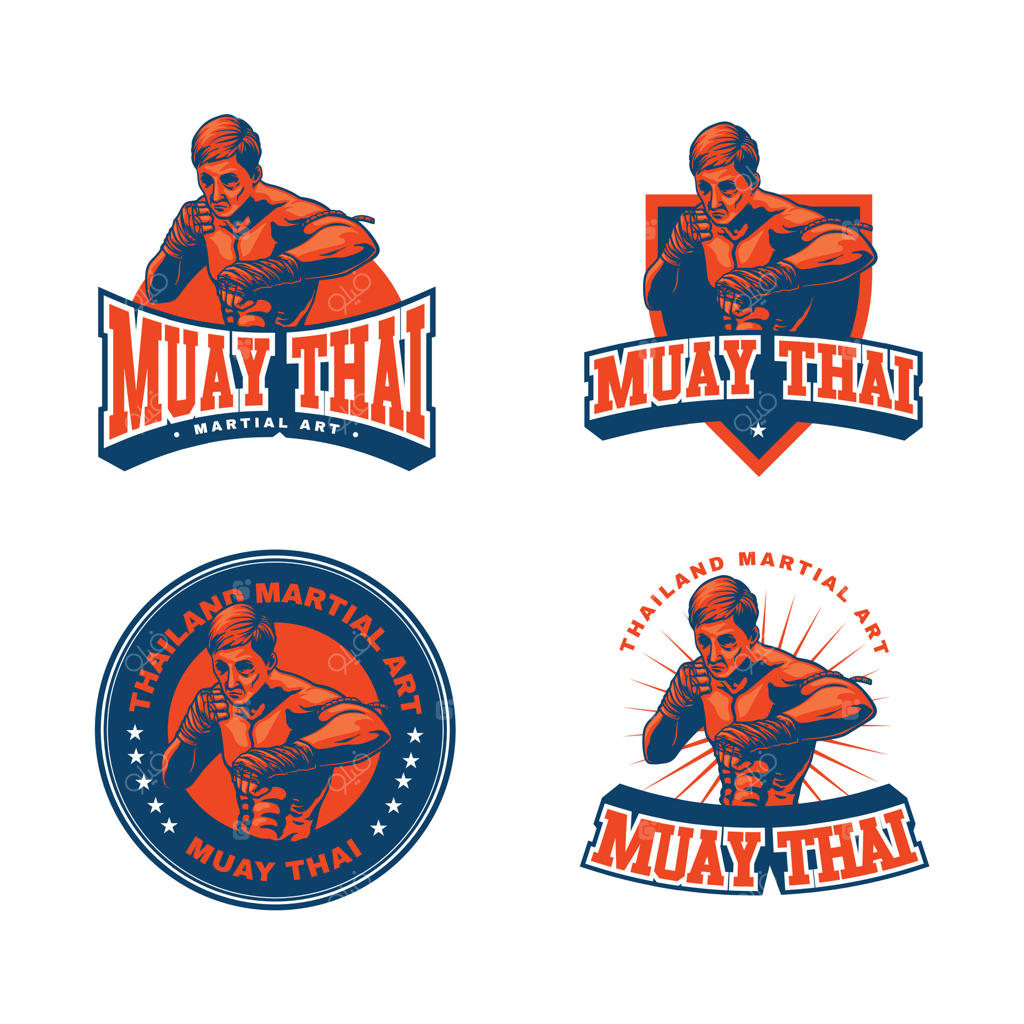 مجموعه آثار هنری موی تای برای طراحی لوگو