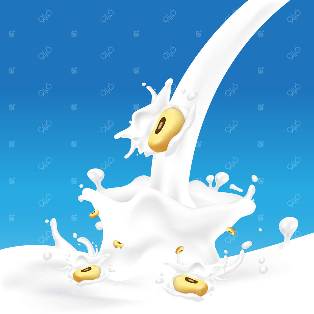 پاشیدن شیر سویا