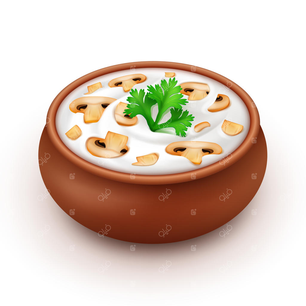 قابلمه سس مایونز با جعفری و قارچ