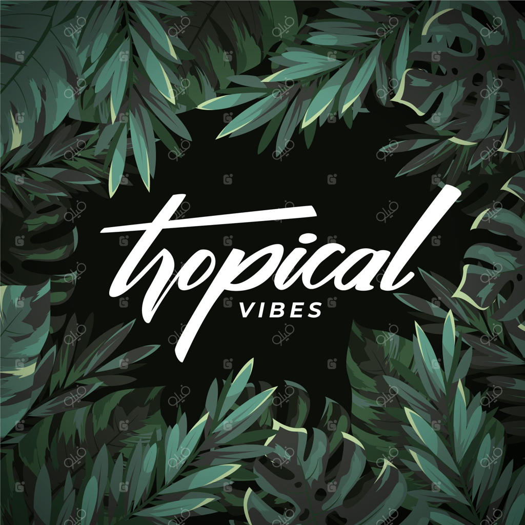 طراحی نوشتار گرمسیری با برگ‌ها