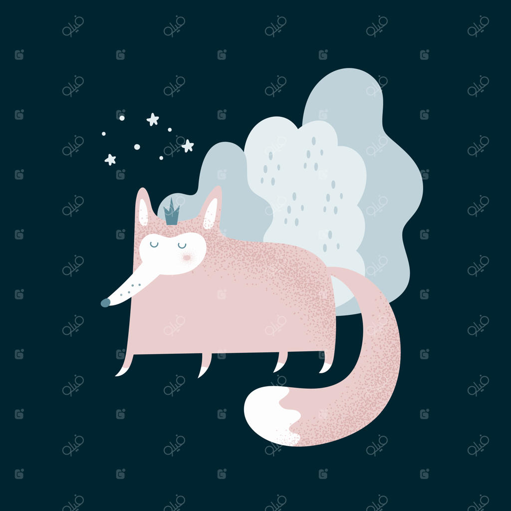 روباه پادشاه بامزه در جنگل