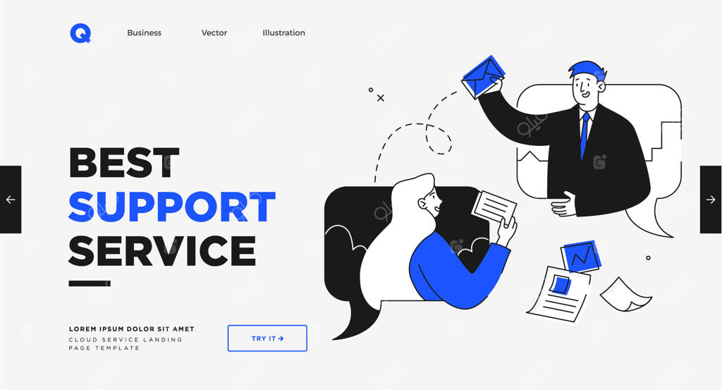 پترن اسلاید ارائه یا طراحی صفحه فرود سایت - مفاهیم تصویری کسب‌وکار