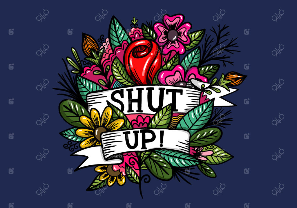 خالکوبی بنر گل‌بافت