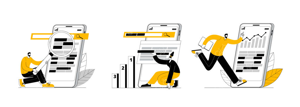 تیم سئو بر روی تحلیل‌ها و انتخاب کلمات کلیدی برای ارتقاء سایت در موتورهای جستجو کار می‌کند