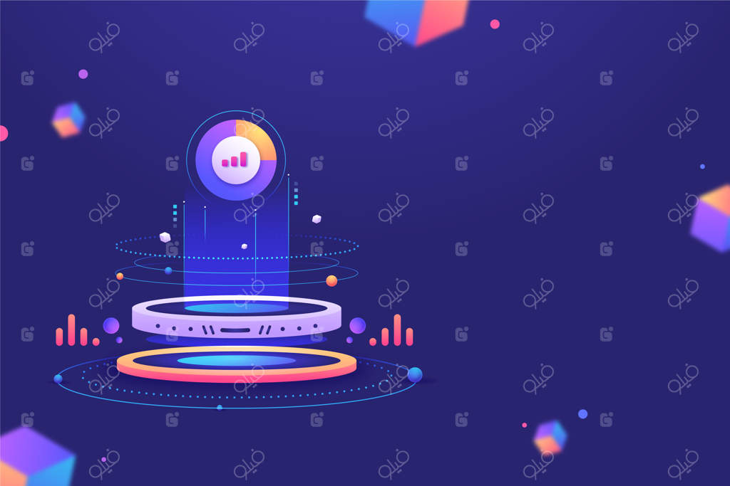 طراحی بصری داده‌ها با گرادیان رنگی