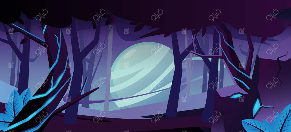 تصویر پس‌زمینه جنگل فضایی