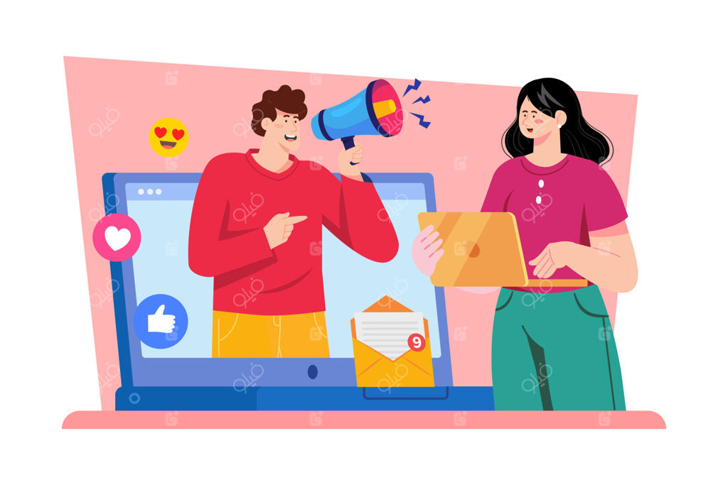 مدیر شبکه‌های اجتماعی در حال تدوین برنامه بازاریابی