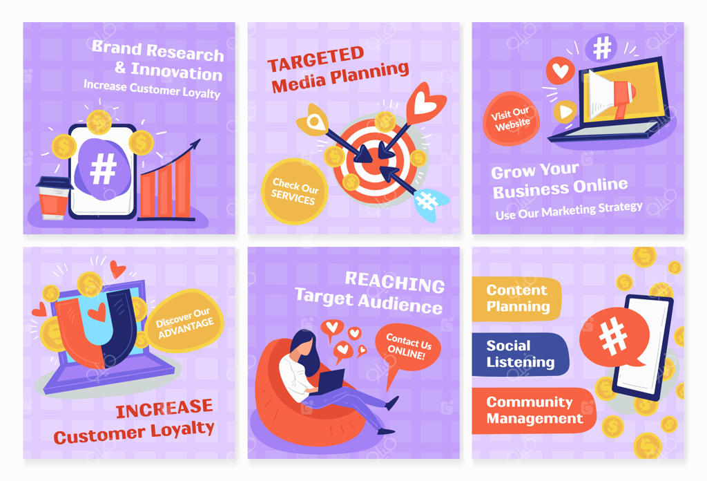 مجموعه طرح‌های شبکه‌های اجتماعی برای خدمات برنامه‌ریزی هدفمند