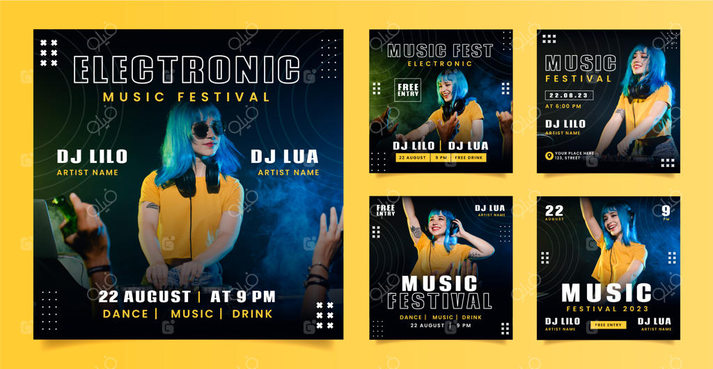 طراحی قالب جشنواره موسیقی