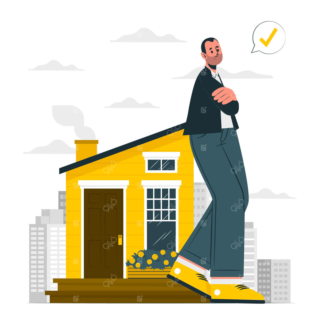 تصویرسازی مفهوم خانه کوچک