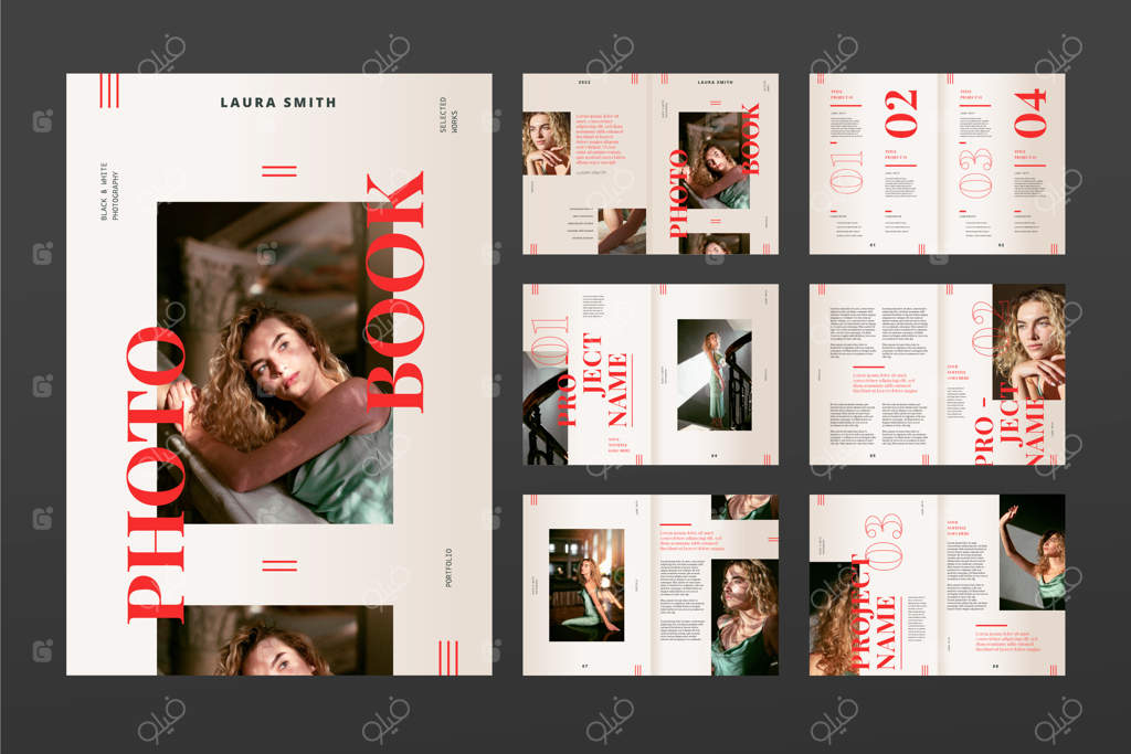 قالب فتوبوک با طراحی تخت