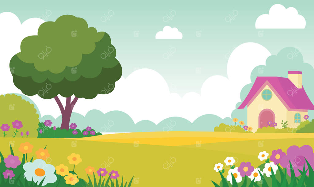 خانه‌ای زیبا با باغ گل‌های رنگارنگ در تابستان