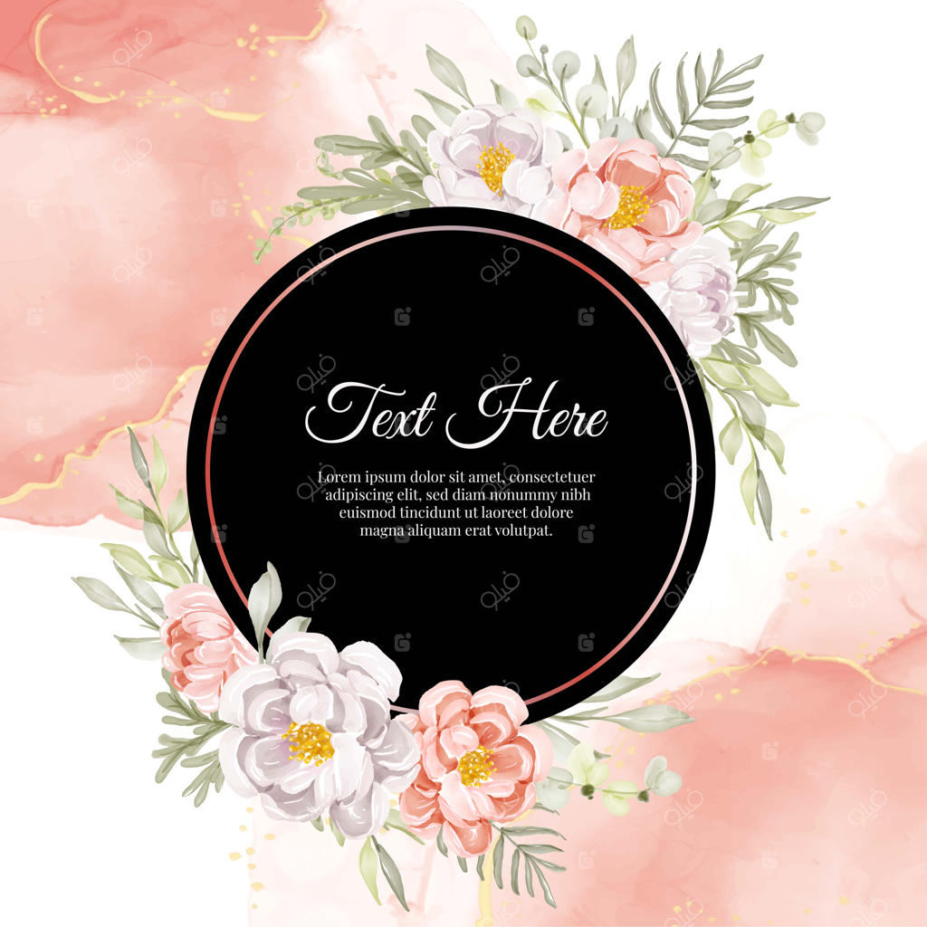 قاب گلدار زیبا با گل صد تومانی هلویی و سفید شیک