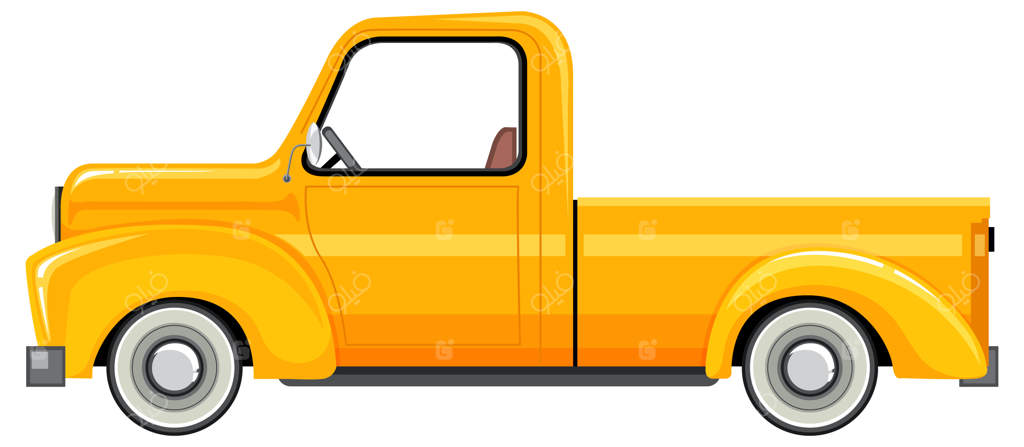 کامیون کلاسیک به سبک کارتونی