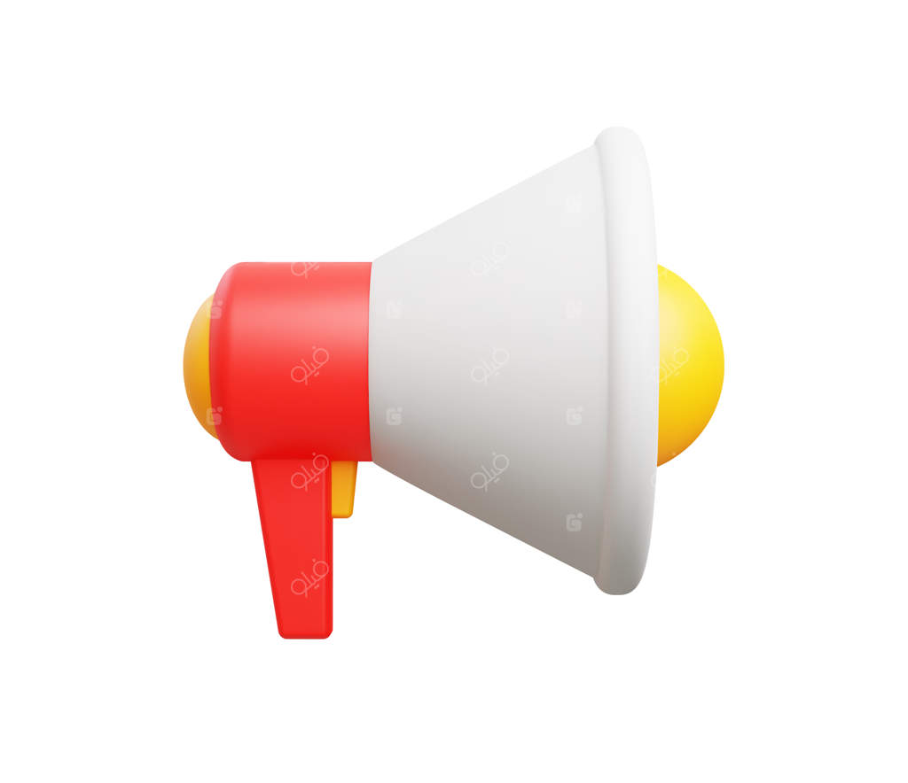 تصویرسازی وکتور واقع‌گرایانه بلندگو. سبک مینیمالیستی سه‌بعدی.