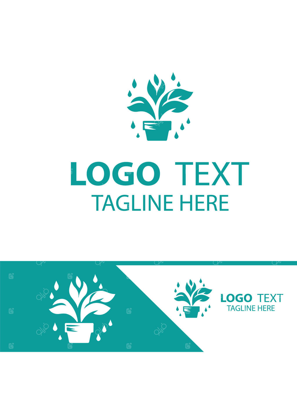 لوگوی باغبانی باغ‌های شکوفه ناب