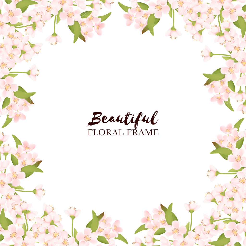 قاب گل‌ های شکوفه‌ های زیبای گیلاس