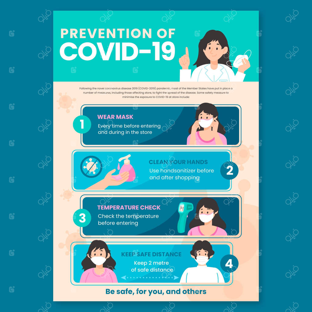 پوستر پیشگیری از ویروس کرونا