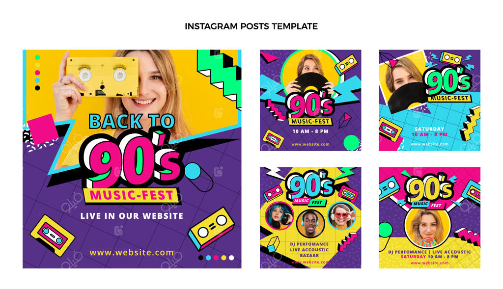 پست اینستاگرام: جشنواره موسیقی نوستالژیک دهه ۹۰