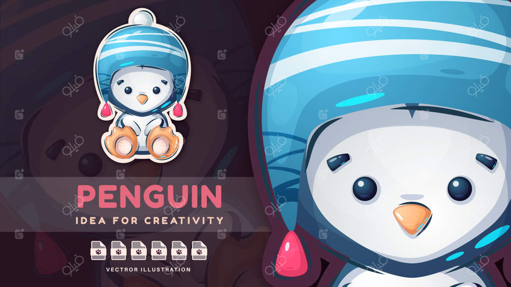 شخصیت کارتونی حیوانات: پرنده. وکتور EPS 10