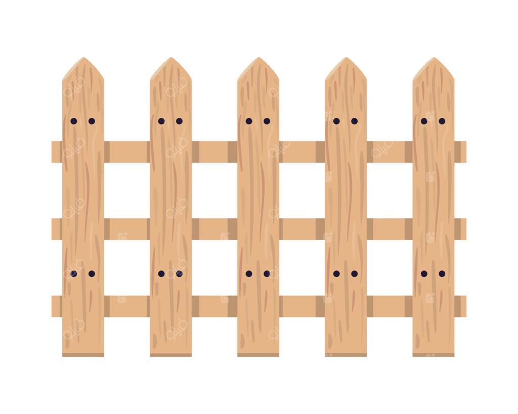 آیکون حصار چوبی باغ در سبک روستایی