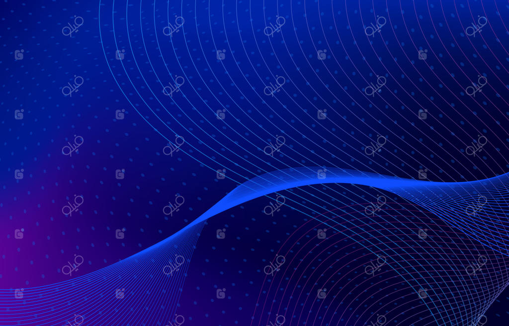 پس‌زمینه آبی با خطوط موج‌دار نقطه‌چین