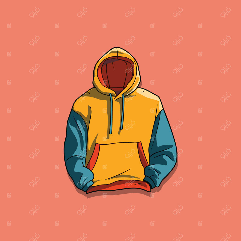 تصویر برداری وکتور سویشرت کلاه‌دار