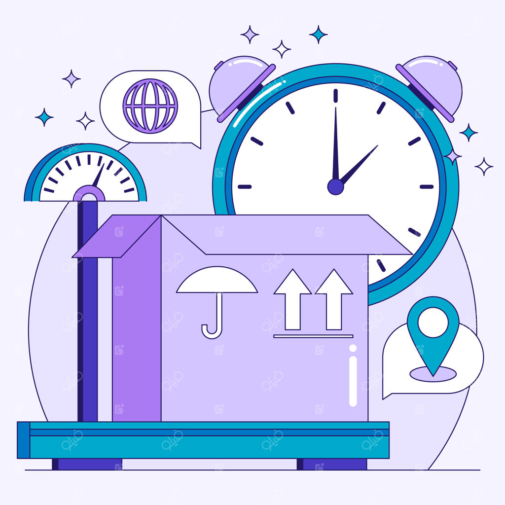 تصویرسازی دستی حمل و نقل و لجستیک