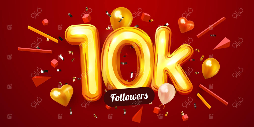 هزار دنبال‌کننده یا بیشتر - تشکر و قدردانی با بادکنک‌ها و کنفتی طلایی از دوستان و دنبال‌کنندگان عزیز شبکه‌های اجتماعی...