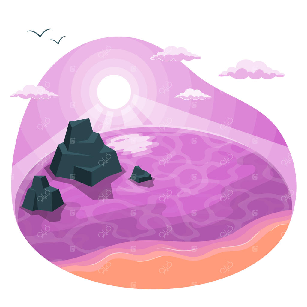 تصویرسازی مفهومی غروب آفتاب