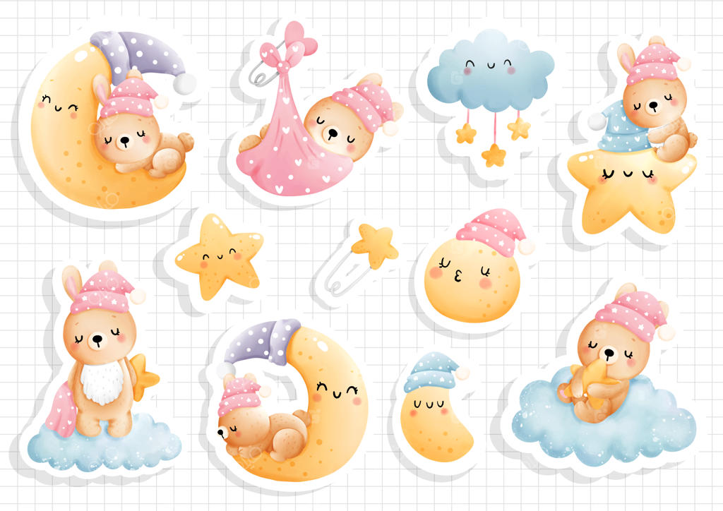 تصویرسازی وکتوری کتاب برچسبی خرگوش کوچولو