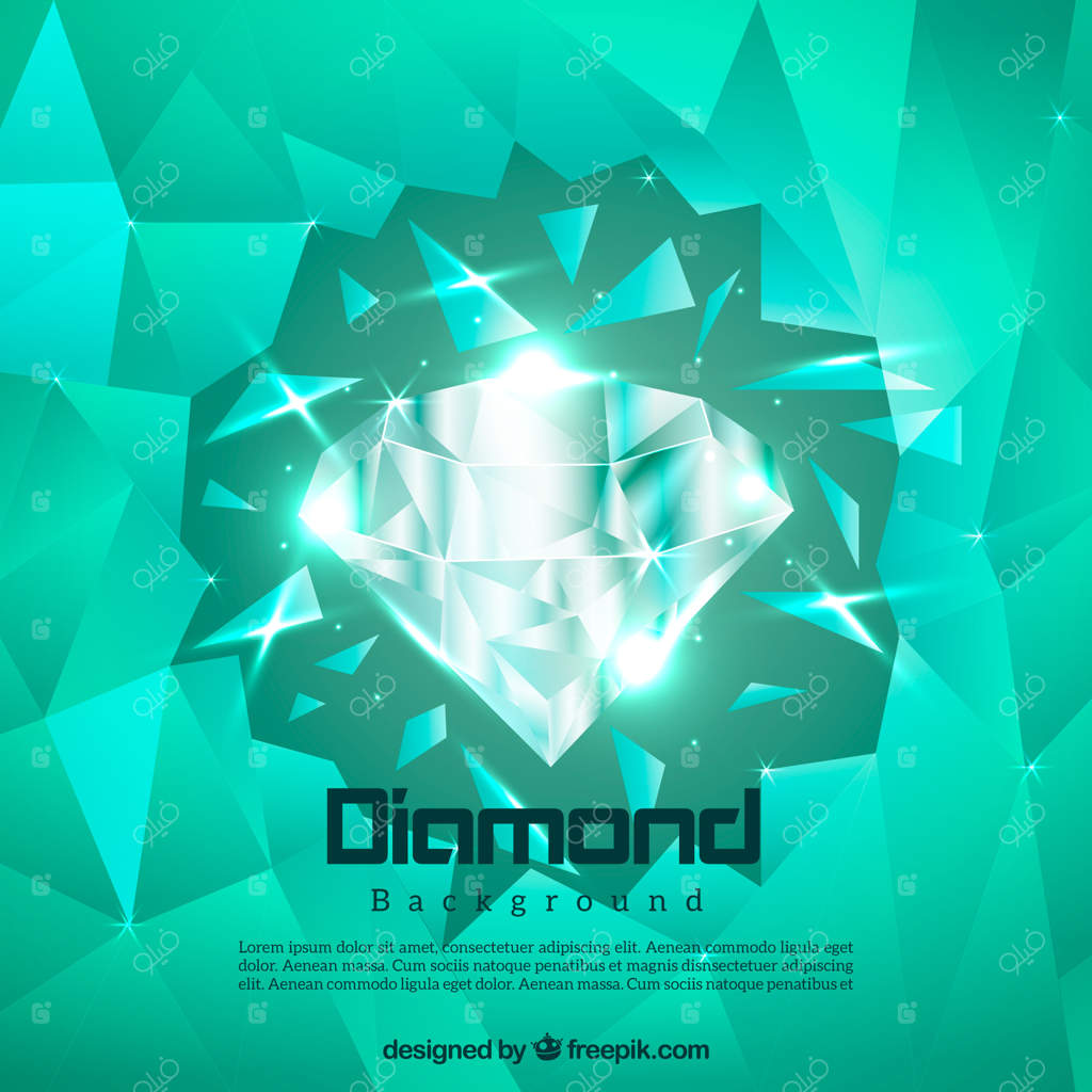 زمینه با الماس سبز