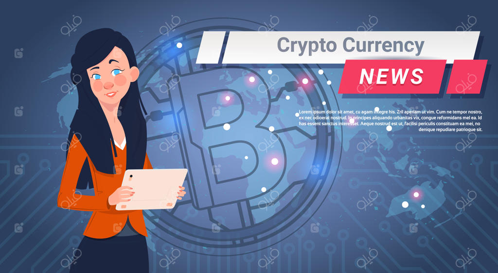 زن پیشرو در گزارش اخبار ارزهای دیجیتال: بیت کوین طلایی بر نقشه جهان و مفهوم پول دیجیتال