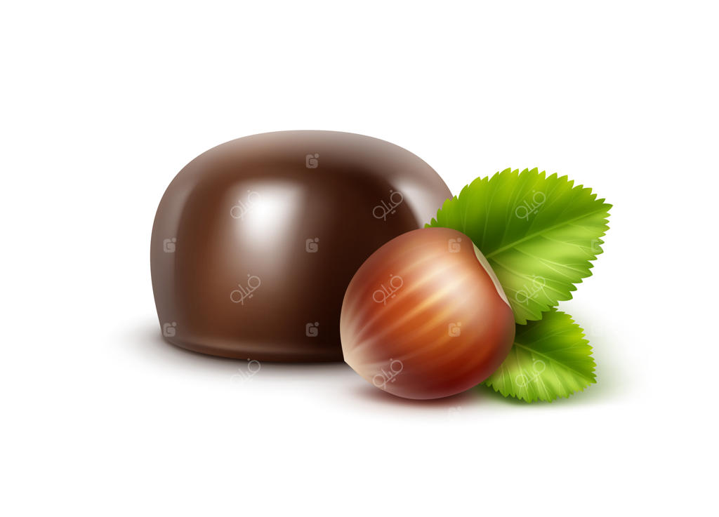 شکلات تلخ و سیاه با فندق