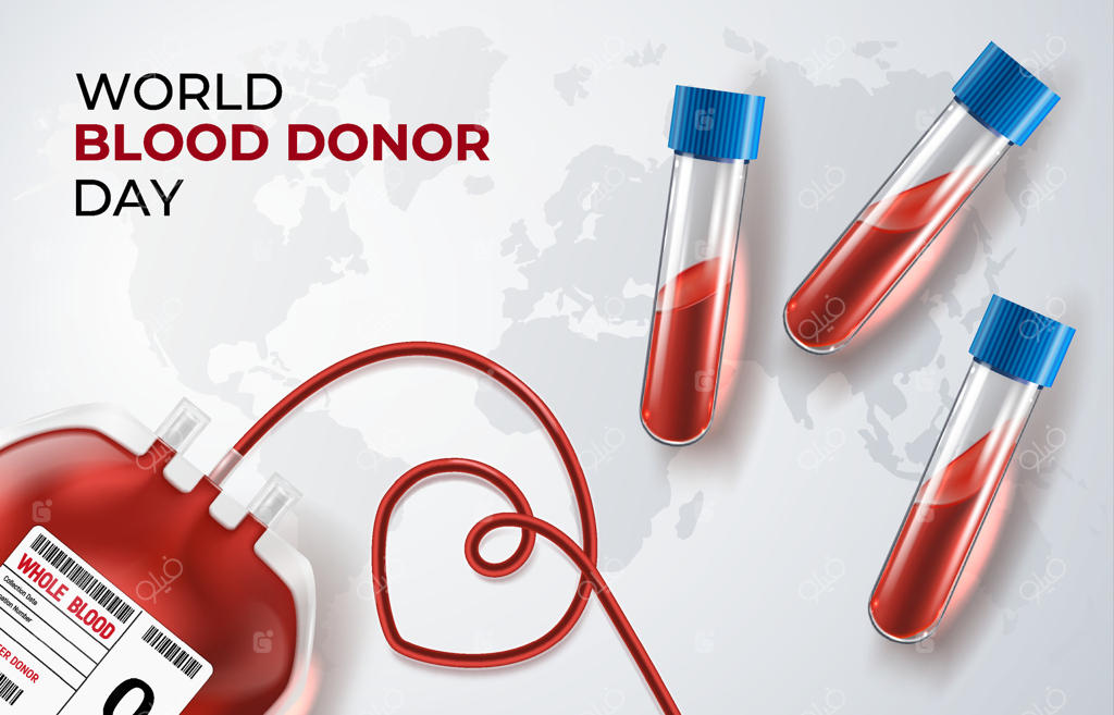 پس‌زمینه واقعی روز جهانی اهدای خون با نمونه‌های خون