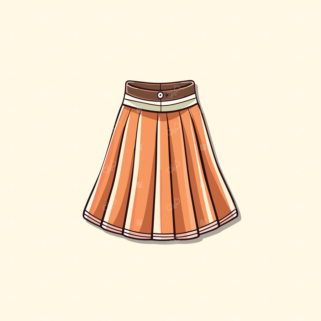 تصویر کلیپ‌آرت وکتور دامن