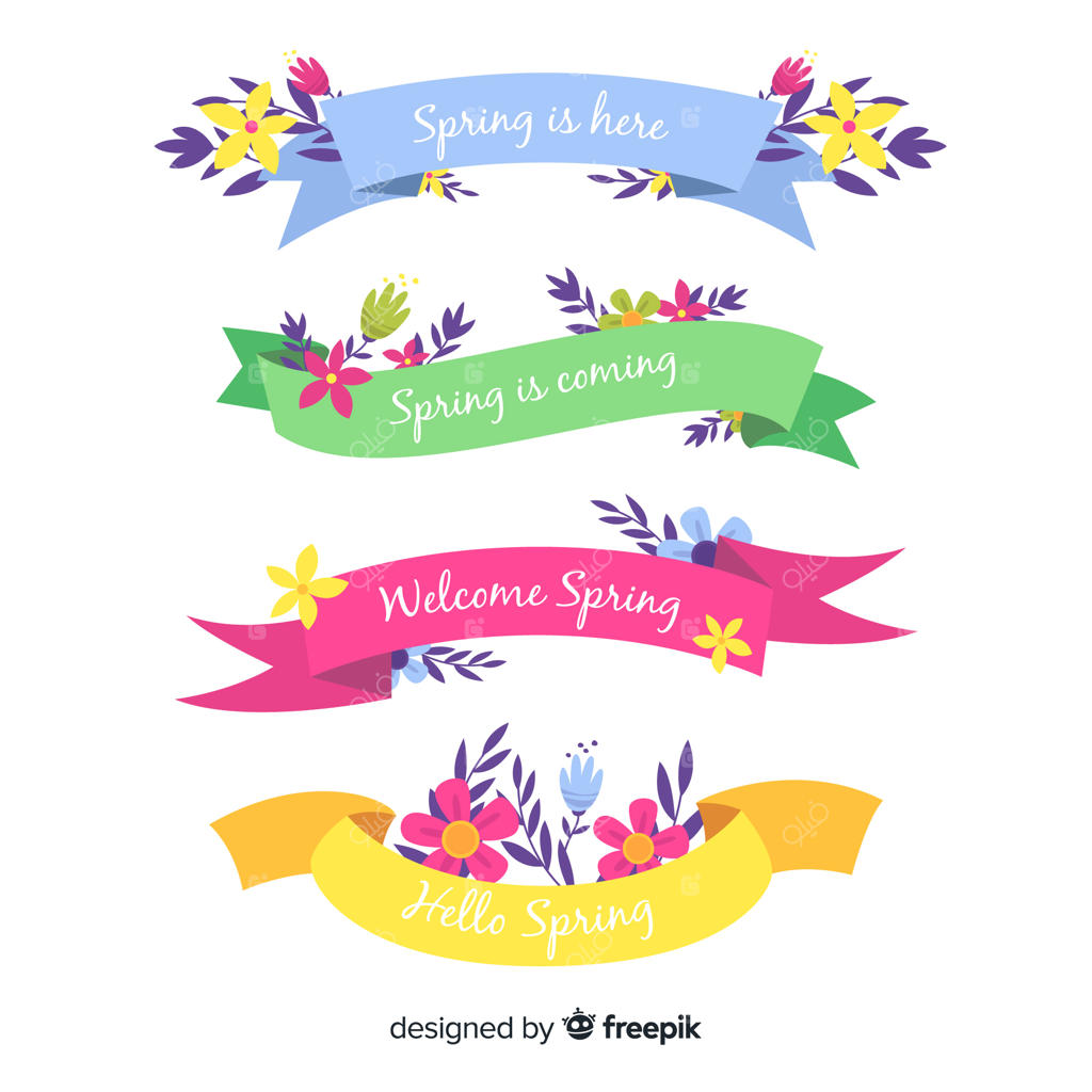 مجموعه روبان‌های دستی بهاری