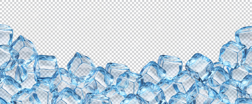 قاب و حاشیه پس‌زمینه با بلوک‌های کریستالی یخ
