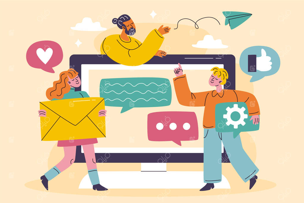 زمینه ارتباط دستی طراحی شده