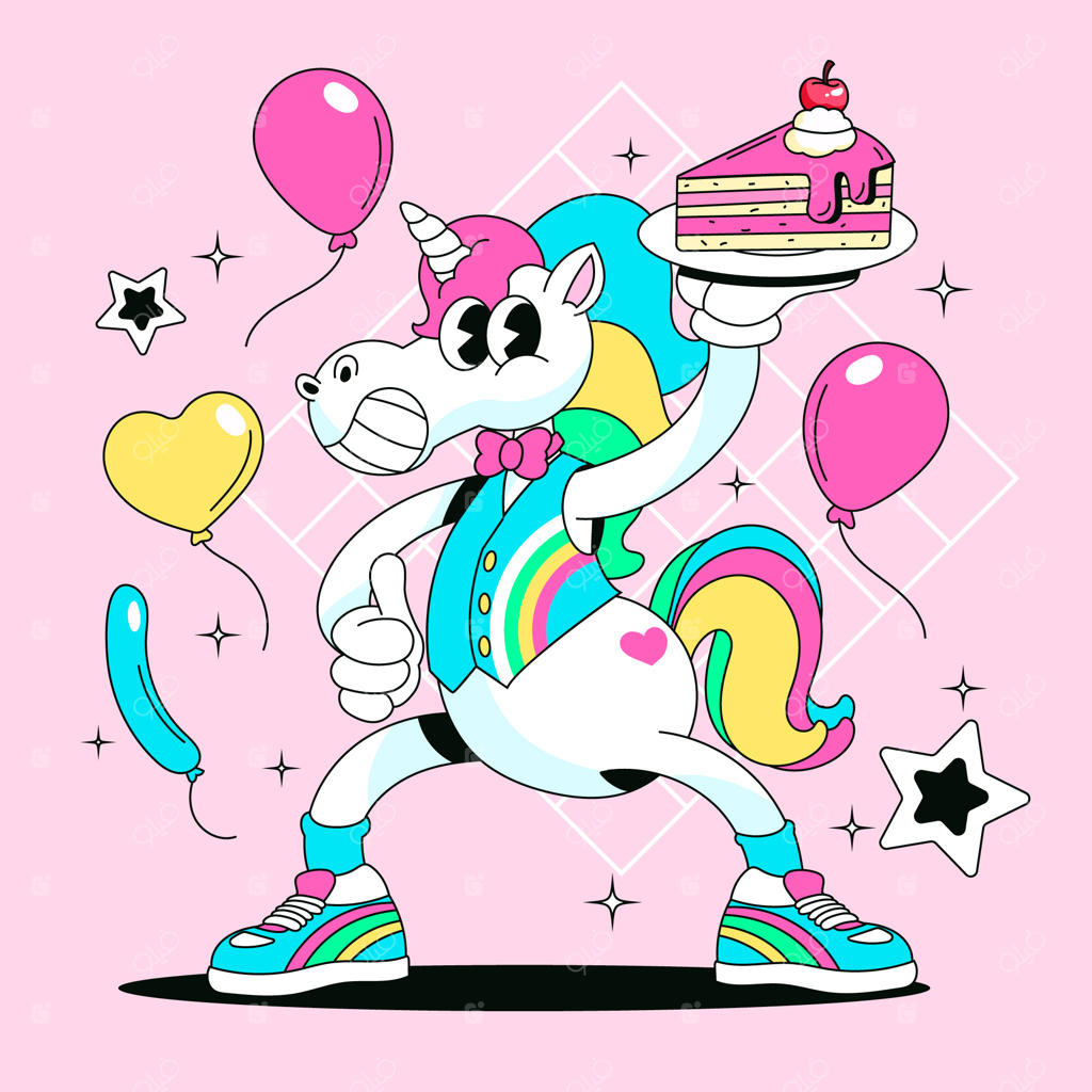 تصویرسازی تولد با دست کشیده شده