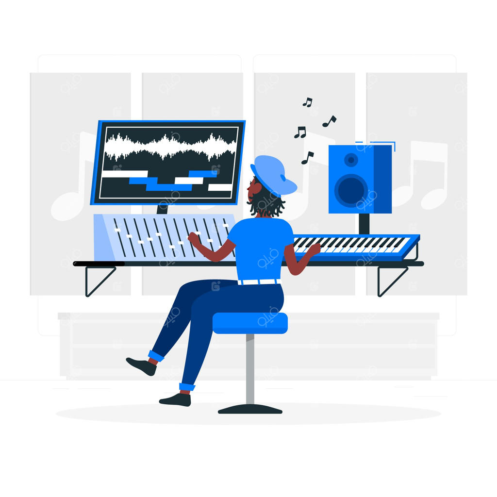 تصویرسازی مفهوم آهنگساز