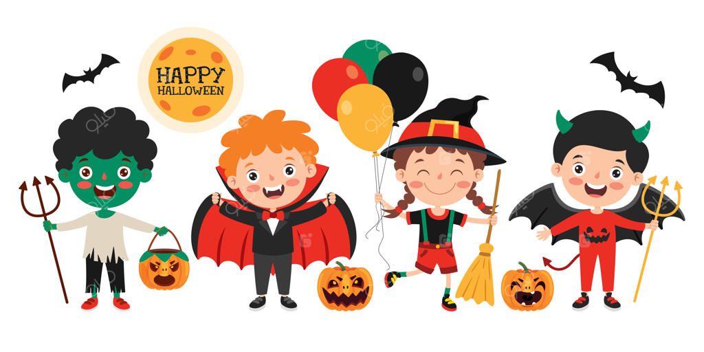 کودک شاد و خوشحال در جشن هالووین