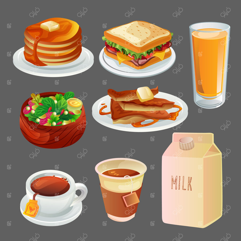 مجموعه صبحانه رنگارنگ