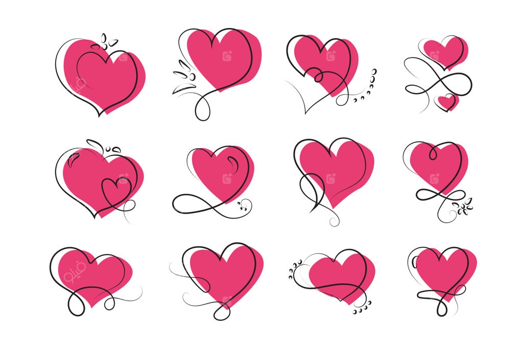 طرح برش لیزری قلب و نشان عشق ابدی، نمادهای عاشقانه و عروسی، المان تخت ویژه روز ولنتاین