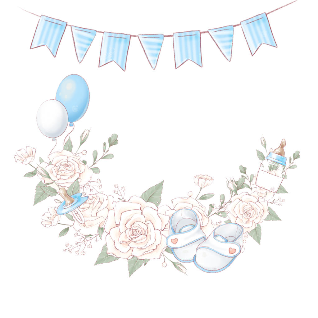 دسته گل تاج گل برای جشن تولد نوزاد – طراحی دستی